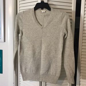 J Crew - V neck cashmere sweater